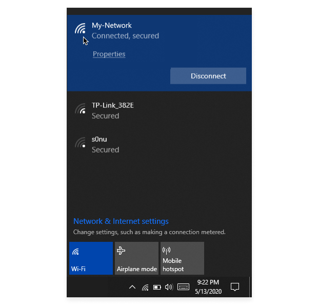 How to Check WiFi Signal Strength Using the Taskbar Icon Step 3